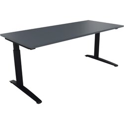 Neutralware 810026582 Schreibtisch 1800x800x650-850 Kufe Quadrat an/Lavagrau