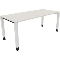 Neutralware 810033901 Schreibtisch 1800x800x680-820 4Fuß Quadrat ws/Weiß