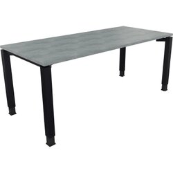 Neutralware 810033783 Schreibtisch 1800x800x680-820 4Fuß Quadrat an/Beton hell