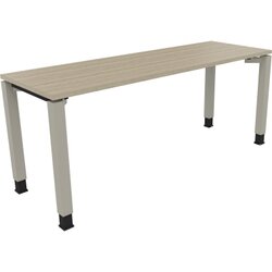Neutralware 810033871 Schreibtisch 1800x800x680-820 4Fuß Quadrat si/Eiche Natur