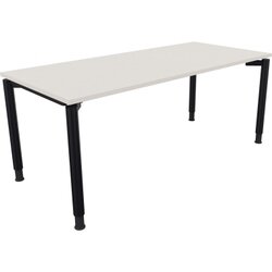 Neutralware 810041201 Schreibtisch 1800x800x680-820 4Fuß Rund an/Weiß