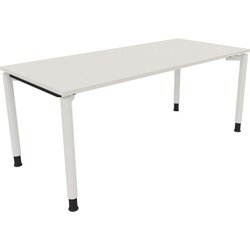 Neutralware 810041401 Schreibtisch 1800x800x680-820 4Fuß Rund ws/Weiß