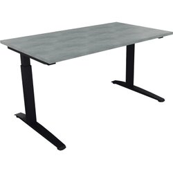 Neutralware 810023883 Schreibtisch 1400x800x650-850 Kufe Quadrat an/Beton hell