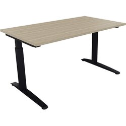 Neutralware 810023871 Schreibtisch 1400x800x650-850 Kufe Quadrat an/Eiche Natur