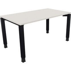 Neutralware 810031001 Schreibtisch 1400x800x680-820 4Fuß Quadrat an/Weiß
