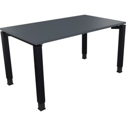 Neutralware 810031082 Schreibtisch 1400x800x680-820 4Fuß Quadrat an/Lavagrau