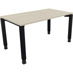 Neutralware 810031072 Schreibtisch 1400x800x680-820 4Fuß Quadrat an/Akazie hell