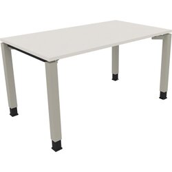 Neutralware 810031101 Schreibtisch 1400x800x680-820 4Fuß Quadrat si/Weiß