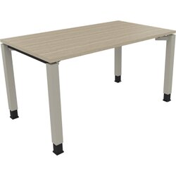 Neutralware 810031171 Schreibtisch 1400x800x680-820 4Fuß Quadrat si/Eiche Natur