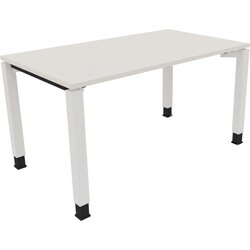 Neutralware 810031201 Schreibtisch 1400x800x680-820 4Fuß Quadrat ws/Weiß