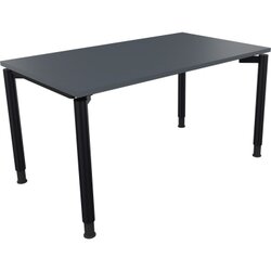Neutralware 810038282 Schreibtisch 1400x800x680-820 4Fuß Rund an/Lavagrau