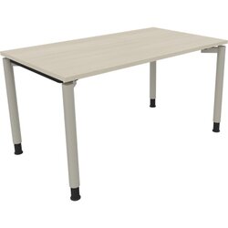 Neutralware 810038372 Schreibtisch 1400x800x680-820 4Fuß Rund si/Akazie hell