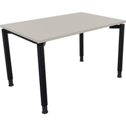 Neutralware 810036781 Schreibtisch 1200x800x680-820 4Fuß Rund an/Lichtgrau