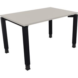 Neutralware 810029581 Schreibtisch 1200x800x680-820 4Fuß Quadrat an/Lichtgrau