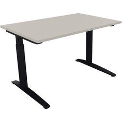 Neutralware 810022381 Schreibtisch 1200x800x650-850 Kufe Quadrat an/Lichtgrau