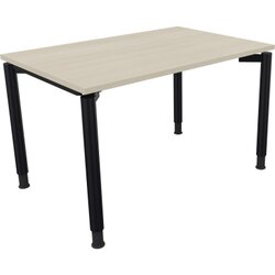 Neutralware 810036772 Schreibtisch 1200x800x680-820 4Fuß Rund an/Akazie hell