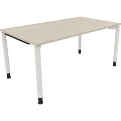 Neutralware 810040272 Schreibtisch 1600x900x680-820 4Fuß Rund ws/Akazie hell