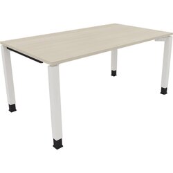 Neutralware 810032772 Schreibtisch 1600x900x680-820 4Fuß Quadrat ws/Akazie hell