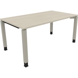 Neutralware 810032672 Schreibtisch 1600x900x680-820 4Fuß Quadrat si/Akazie hell