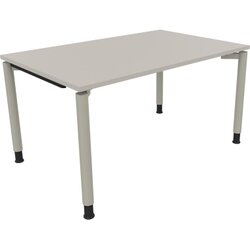 Neutralware 810038681 Schreibtisch 1400x900x680-820 4Fuß Rund si/Lichtgrau