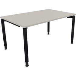 Neutralware 810038581 Schreibtisch 1400x900x680-820 4Fuß Rund an/Lichtgrau
