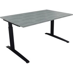 Neutralware 810024183 Schreibtisch 1400x900x650-850 Kufe Quadrat an/Beton hell