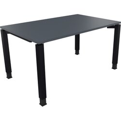 Neutralware 810031382 Schreibtisch 1400x900x680-820 4Fuß Quadrat an/Lavagrau