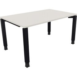 Neutralware 810031301 Schreibtisch 1400x900x680-820 4Fuß Quadrat an/Weiß