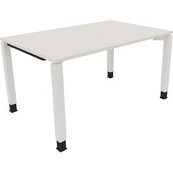 Neutralware 810031501 Schreibtisch 1400x900x680-820 4Fuß Quadrat ws/Weiß