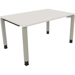 Neutralware 810031401 Schreibtisch 1400x900x680-820 4Fuß Quadrat si/Weiß