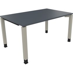 Neutralware 810031482 Schreibtisch 1400x900x680-820 4Fuß Quadrat si/Lavagrau