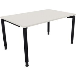 Neutralware 810038501 Schreibtisch 1400x900x680-820 4Fuß Rund an/Weiß