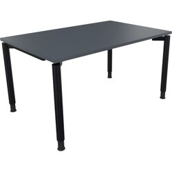 Neutralware 810038582 Schreibtisch 1400x900x680-820 4Fuß Rund an/Lavagrau