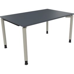 Neutralware 810038682 Schreibtisch 1400x900x680-820 4Fuß Rund si/Lavagrau