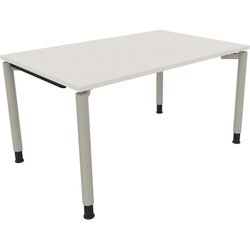 Neutralware 810038601 Schreibtisch 1400x900x680-820 4Fuß Rund si/Weiß