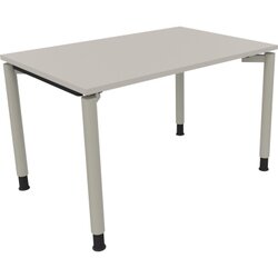Neutralware 810036881 Schreibtisch 1200x800x680-820 4Fuß Rund si/Lichtgrau