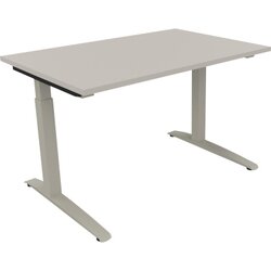 Neutralware 810022481 Schreibtisch 1200x800x650-850 Kufe Quadrat si/Lichtgrau