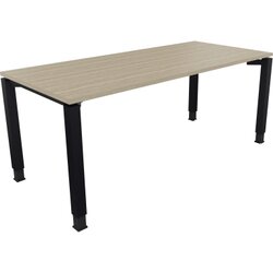 Neutralware 810033771 Schreibtisch 1800x800x680-820 4Fuß Quadrat an/Eiche Natur