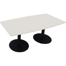 Neutralware 810017301 Konferenztisch Tonn Tellerfuß Rund 180x80/90x72 an/ws