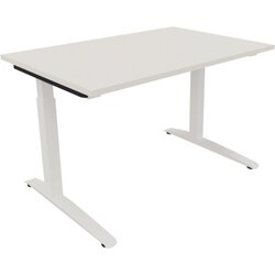 Neutralware 810022501 Schreibtisch 1200x800x650-850 Kufe Quadrat ws/Weiß