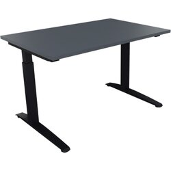 Neutralware 810022382 Schreibtisch 1200x800x650-850 Kufe Quadrat an/Lavagrau