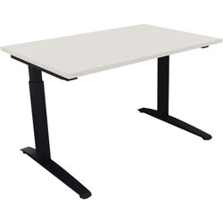 Neutralware 810022301 Schreibtisch 1200x800x650-850 Kufe Quadrat an/Weiß