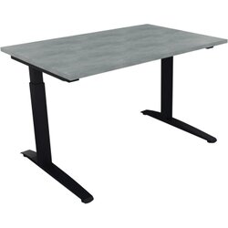 Neutralware 810022383 Schreibtisch 1200x800x650-850 Kufe Quadrat an/Beton hell
