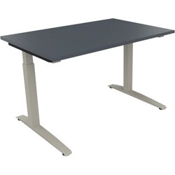 Neutralware 810022482 Schreibtisch 1200x800x650-850 Kufe Quadrat si/Lavagrau