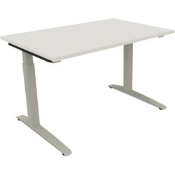 Neutralware 810022401 Schreibtisch 1200x800x650-850 Kufe Quadrat si/Weiß