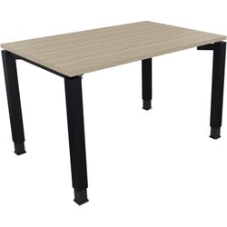 Neutralware 810029571 Schreibtisch 1200x800x680-820 4Fuß Quadrat an/Eiche Natur