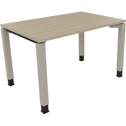 Neutralware 810029671 Schreibtisch 1200x800x680-820 4Fuß Quadrat si/Eiche Natur