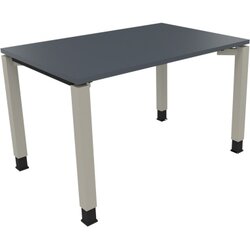 Neutralware 810029682 Schreibtisch 1200x800x680-820 4Fuß Quadrat si/Lavagrau