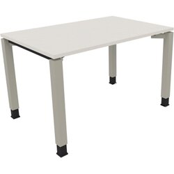 Neutralware 810029601 Schreibtisch 1200x800x680-820 4Fuß Quadrat si/Weiß