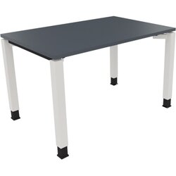 Neutralware 810029782 Schreibtisch 1200x800x680-820 4Fuß Quadrat ws/Lavagrau